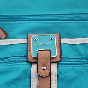 Rosetti Blue and Tan Shoulder Bag with Buckle